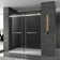 48'' W 76'' H Frameless Rectangle Reversible Shower Stall