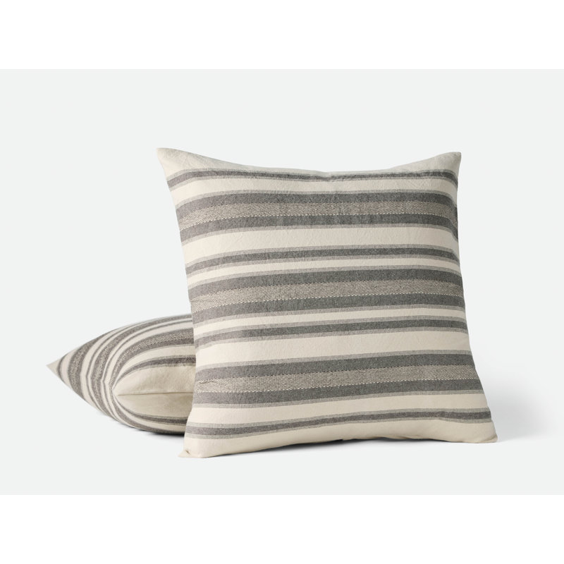 Serrano Organic Square Pillow Cover, Espresso