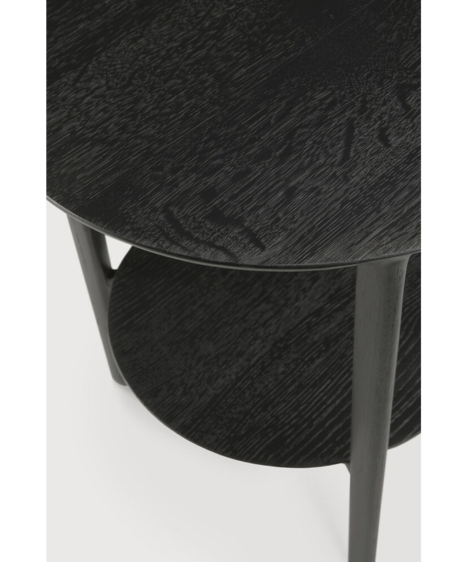 Bok Solid Wood End Table, Black