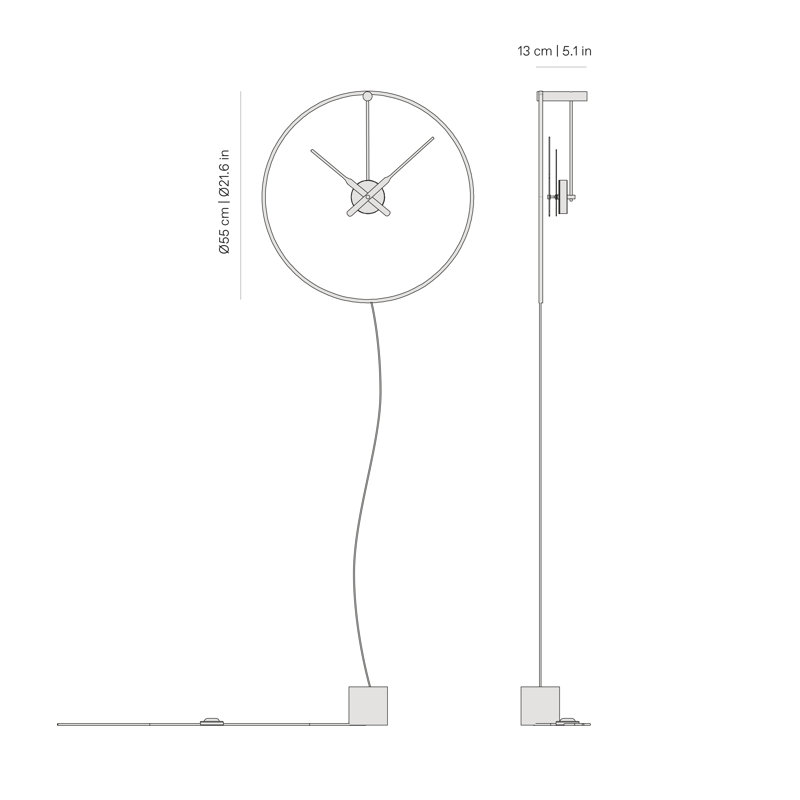 Horloge murale Ombra