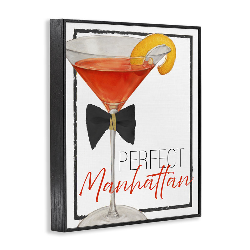 Giclée encadrée «Perfect Manhattan» par Lorenzo Collective, H 30 po x l 24 po, Giclée encadrée noir minuit