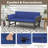 72 In. L Patio Convertible Sofa Daybed With Adjustable Armrests-788995701