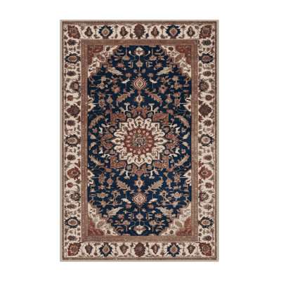 Machine Washable Persian Brown Area Rug