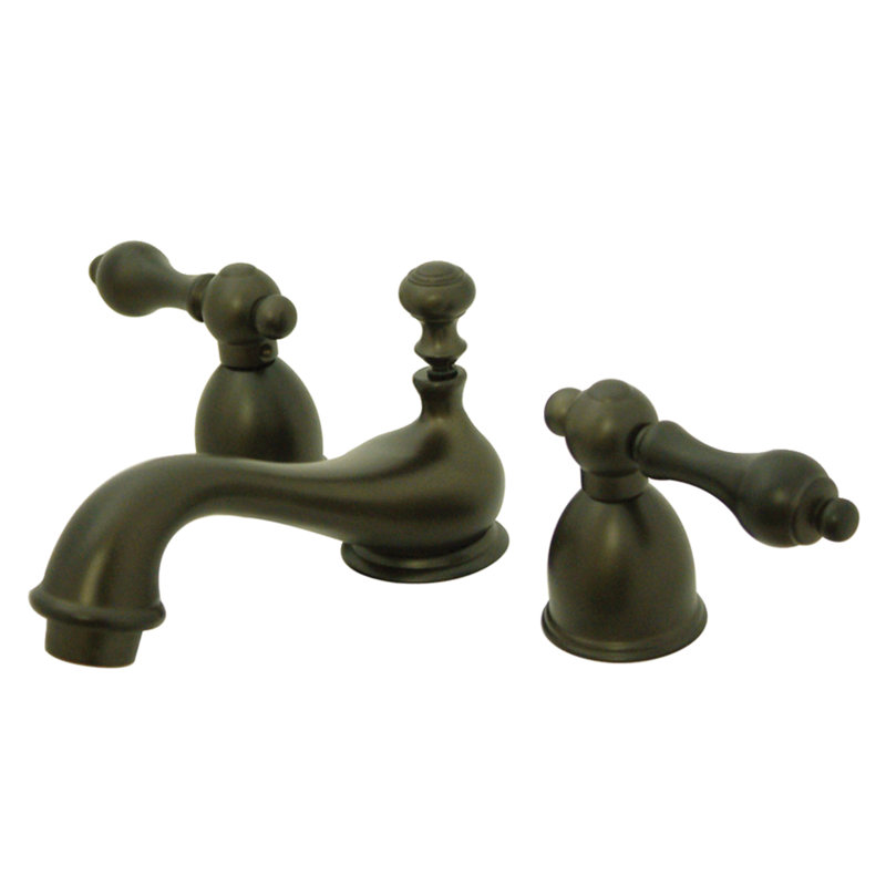Widespread Bathroom Faucet with Drain Assembly, Oil Rubbed Bronze