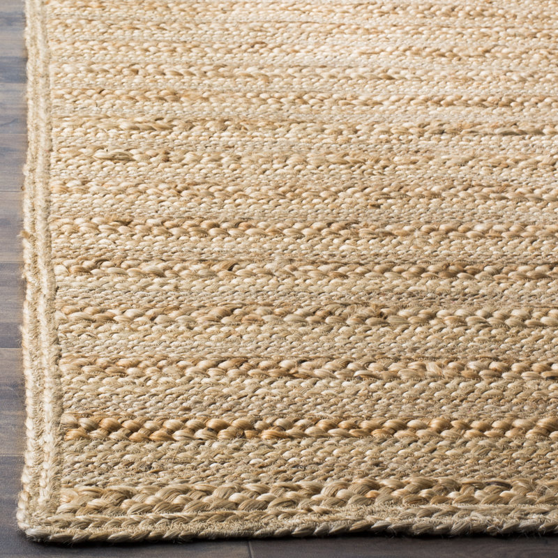 Arlette Natural Fiber Hand Woven Jute Solid Color Rug, Runner 2'6" x 8'