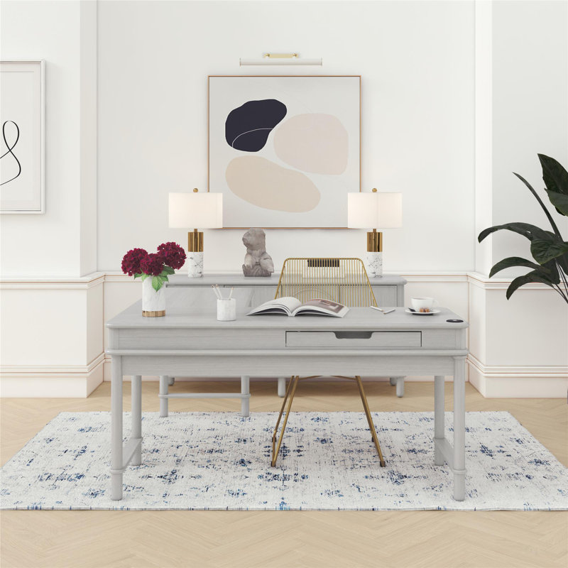 Selena Adjustable Height L-Shaped Writing Desk