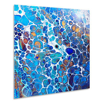 Ivy Bronx-Blue And White Bubbles-Horizontal