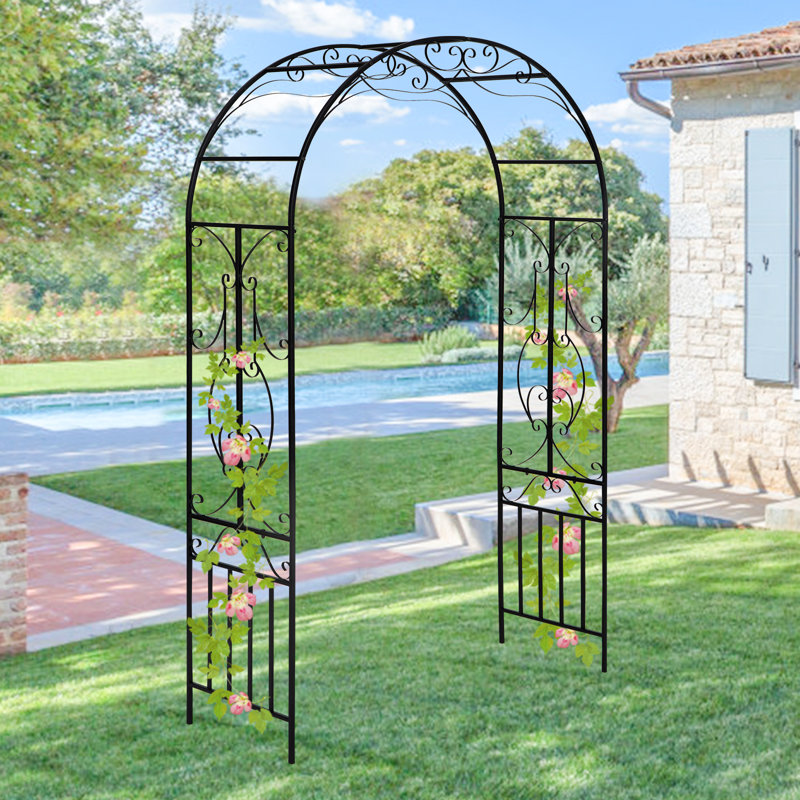 Treillage pour jardin en métal noir Knfant