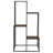Rustic Brown And Black 4-Tier Display Shelf