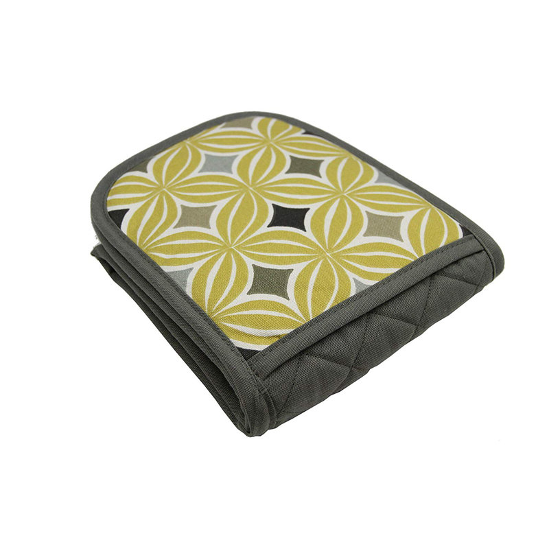 George Oliver Amethy Floral Cotton Oven Mitt(s) Only, Ochre Yellow