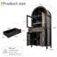 Grand garde-manger arqué avec tablettes réglables-525288072