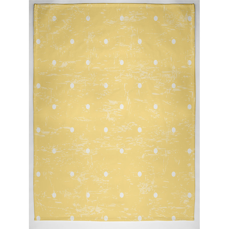 Briony Plain Weave / Muslin Throw Blanket, Yellow