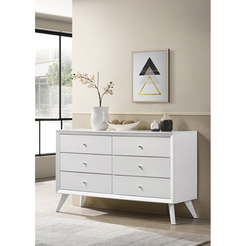 Commode double à 6 tiroirs Johnique