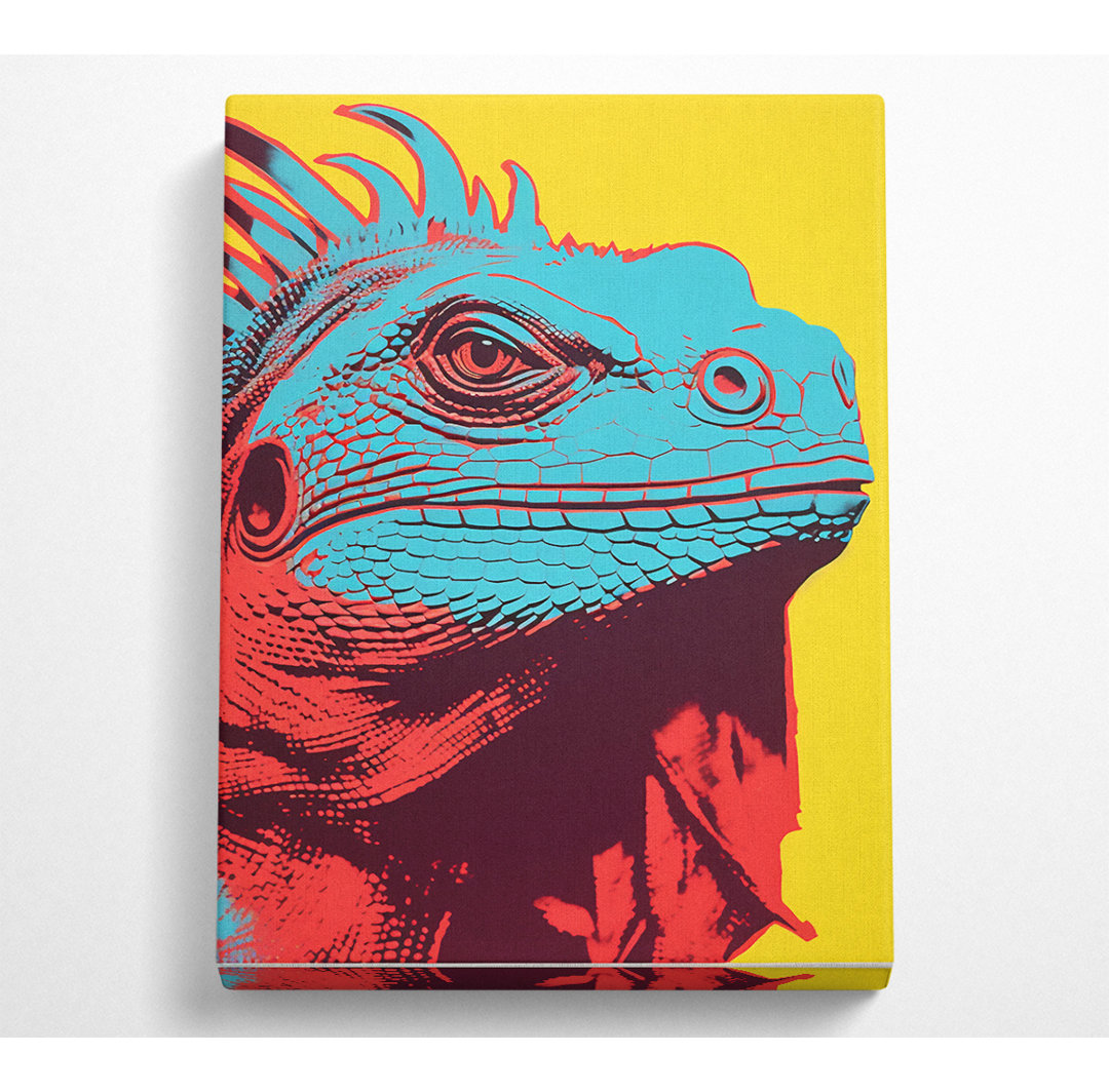 Leguan Pop Art - Druck