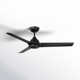 54" Mocha 3 - Blade Outdoor/Indoor Smart Propeller Ceiling Fan with Remote Control Included