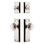 Grandeur Fifth Avenue Long Plate Entry Set with Circulaire Knob in Vintage Brass