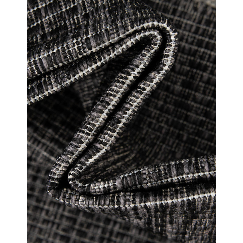 Sevinc Indoor / Outdoor Rug, Runner 2' x 8', Black