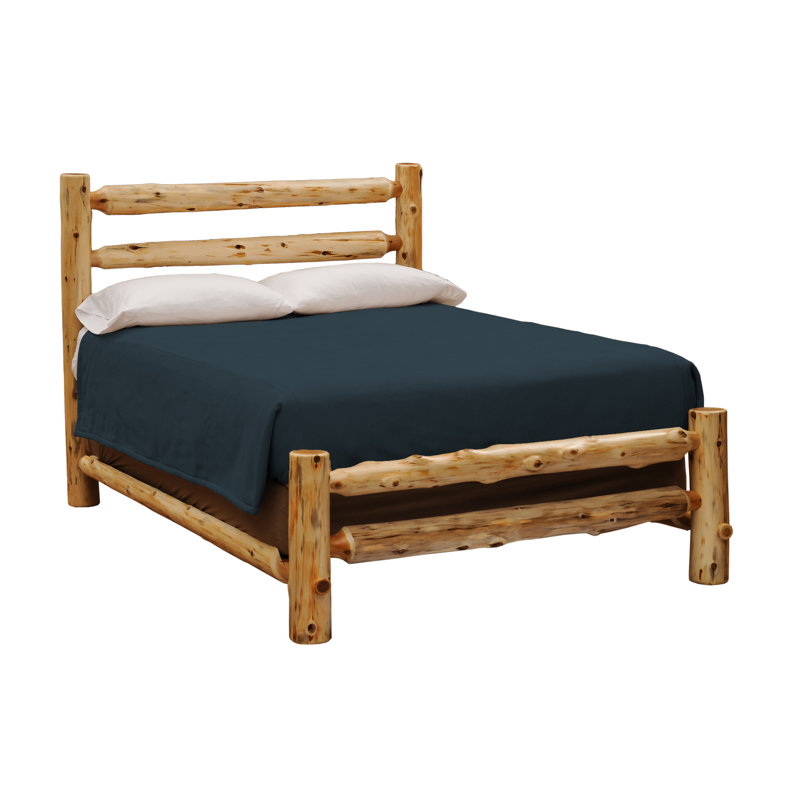 Rustic Bed - Assembled - Double - Natural, Full/Double