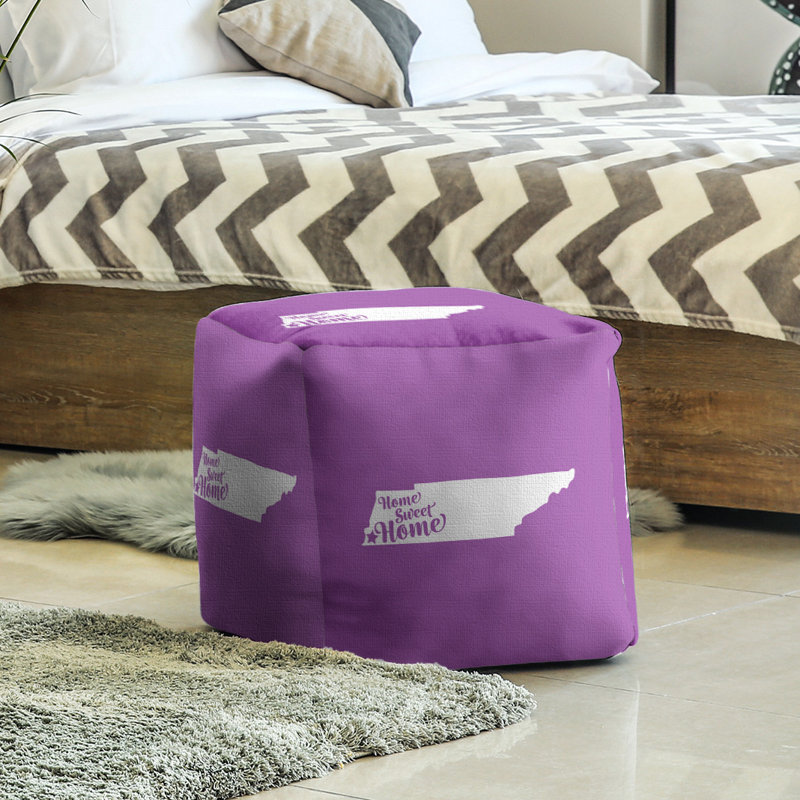 Repose-pieds à cubes memphis the home, Violet