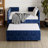 Upholstered Trundle Daybed, Twin Size  And 3 Storage Drawers, Chenille Fabric Sofa Bed For Guest Room, Living Room, Space-Saving Modern Day Bed Frame, No Box Spring Needed-1489619172