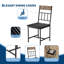 Ensemble de table de salle à manger 4 pièces avec chaises et banc pour 4 personnes-129230964-129230962