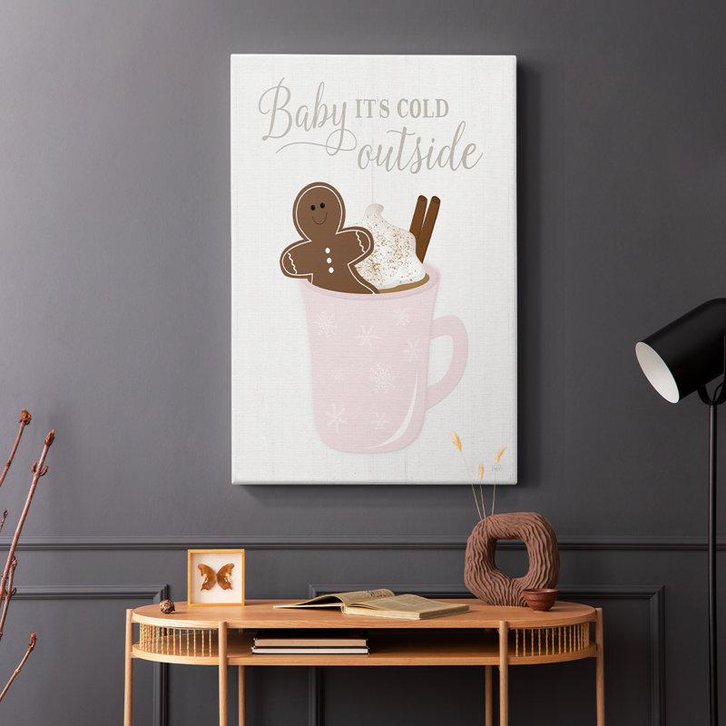 Gingerbread Hot Cocoa I -Gallery Wraraped Cavas, H 18 po x l 12 po