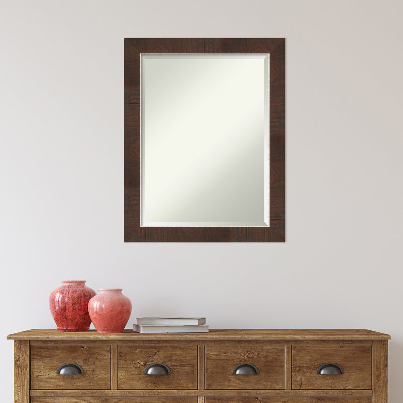 Garciasville Flat Wall Mirror, 28" x 22"