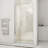DreamLine Unidoor 42 - 43 inch W x 72 inch H Frameless Hinged Shower Door with Support Arm in Chrome-121903322-122746416