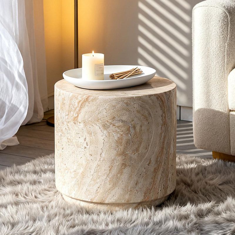 Cylindrical MGO Side Table