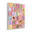 Plaque murale «Alphabet animal» en rose, design par Carla Daly-1659572285