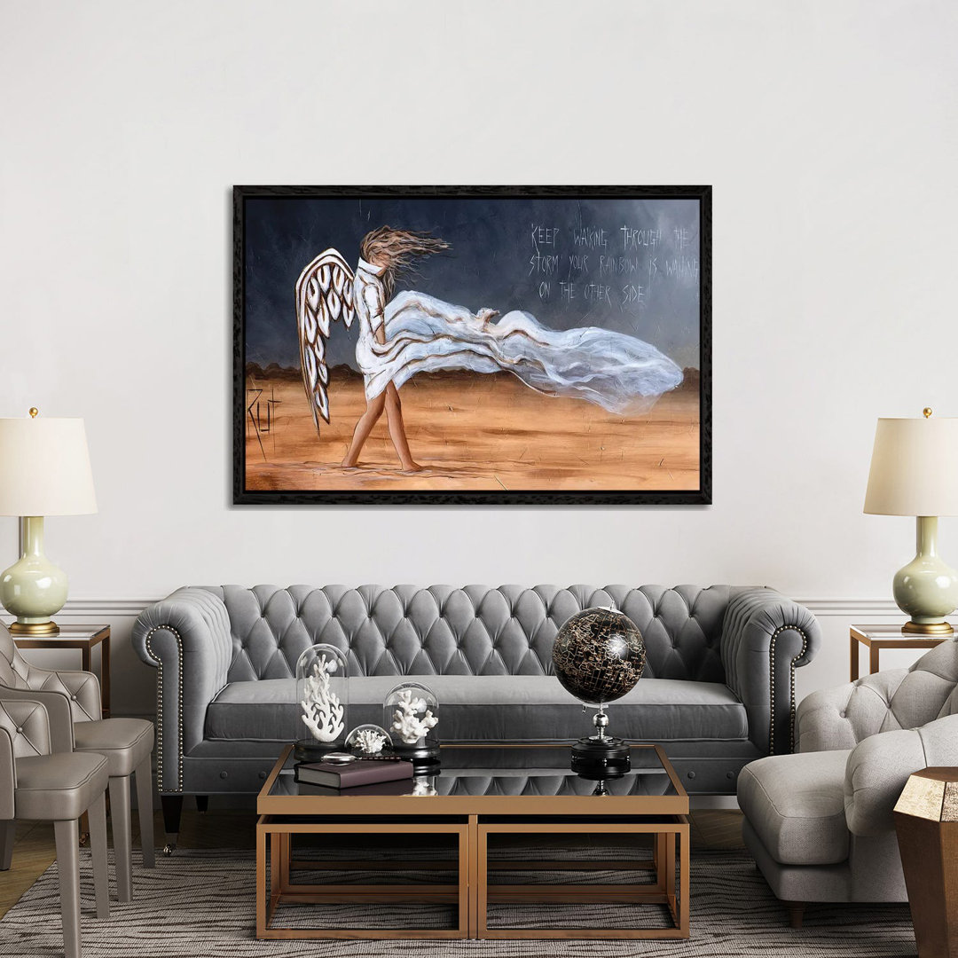 Keep Walking Through The Storm by Ruth's Angels - Gallery-Wrapped Canvas GiclÃ©e on Canvas