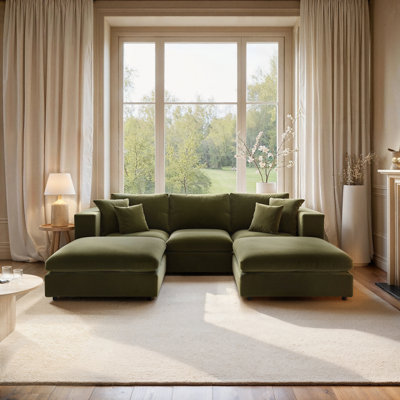 4 Seater Chaise End Sofa