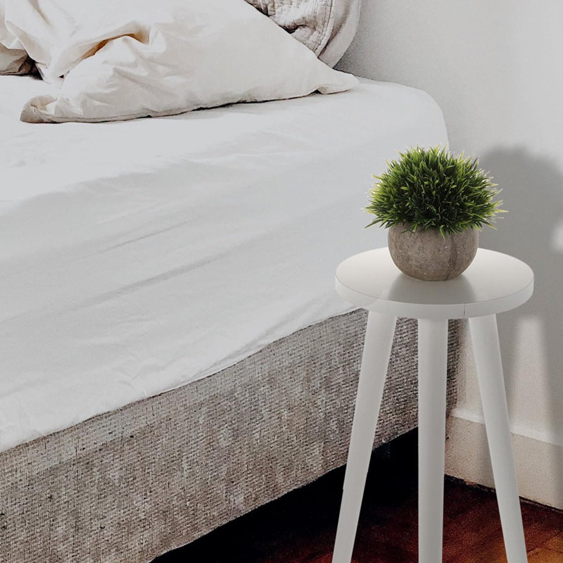 Support à plante en bois de 17 pouces pour plantes d'intérieur, support de pot de fleurs robuste avec support stable pour le salon, le balcon et la décoration intérieure