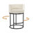 26"Sculptural Swivel Counter Stool Modern Barrel-Back With Cylindrical Metal Frame-1837159309