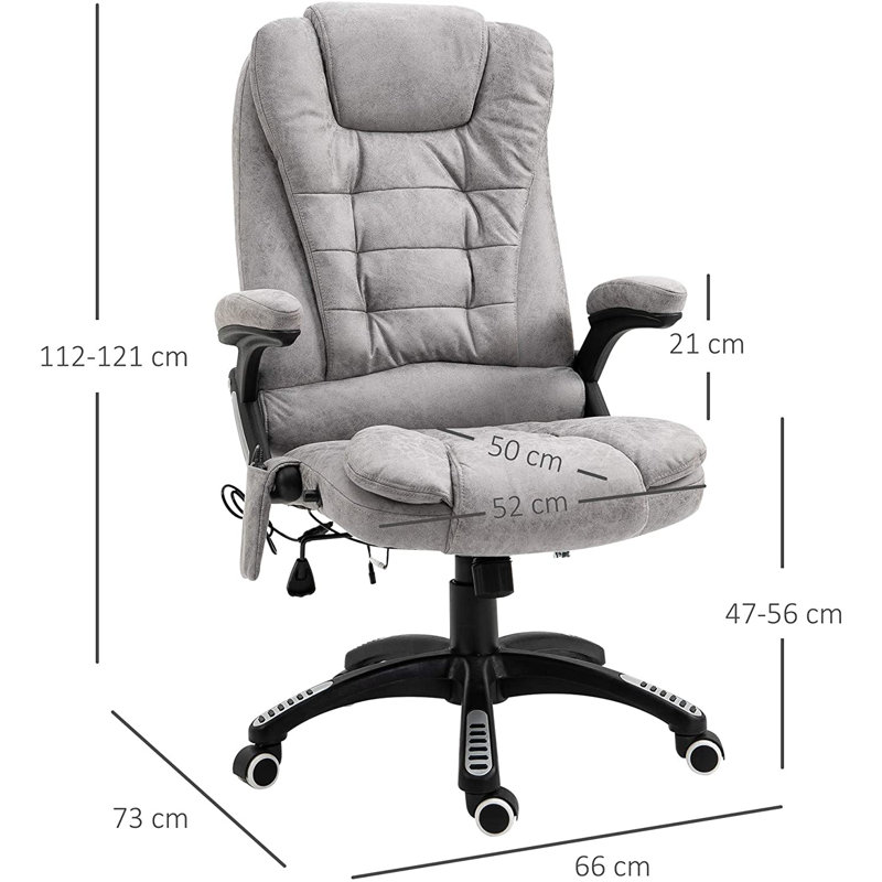 Forestdale Polyester Blend Executive Chair, Grey