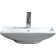 Modern Ceramic Rectangular Vessel Bathroom Sink with Overflow