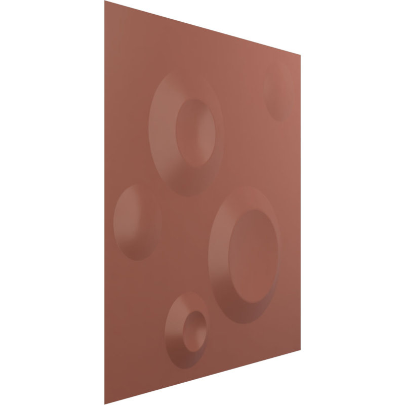 Cole EnduraWall Decorative 3D Wall Panel, 11 7/8"W x 11 7/8"H, Universal Pearl Metallic Champagne Pink