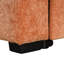 Canapé-lit modulaire convertible en L 120,5 po avec canapé-lit modulaire réversible avec lit escamotable, porte-gobelets et grand espace de rangement pour le salon, orange