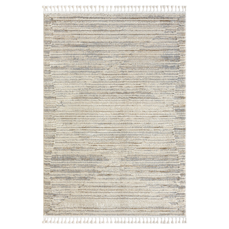 Amira cream Rug, Rectangular 160 x 230cm
