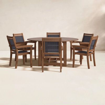 Fleur 63" Eucalyptus Patio Dining Set