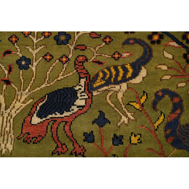 Tapis vert fait à la main animaux 8 pi x 16 pi