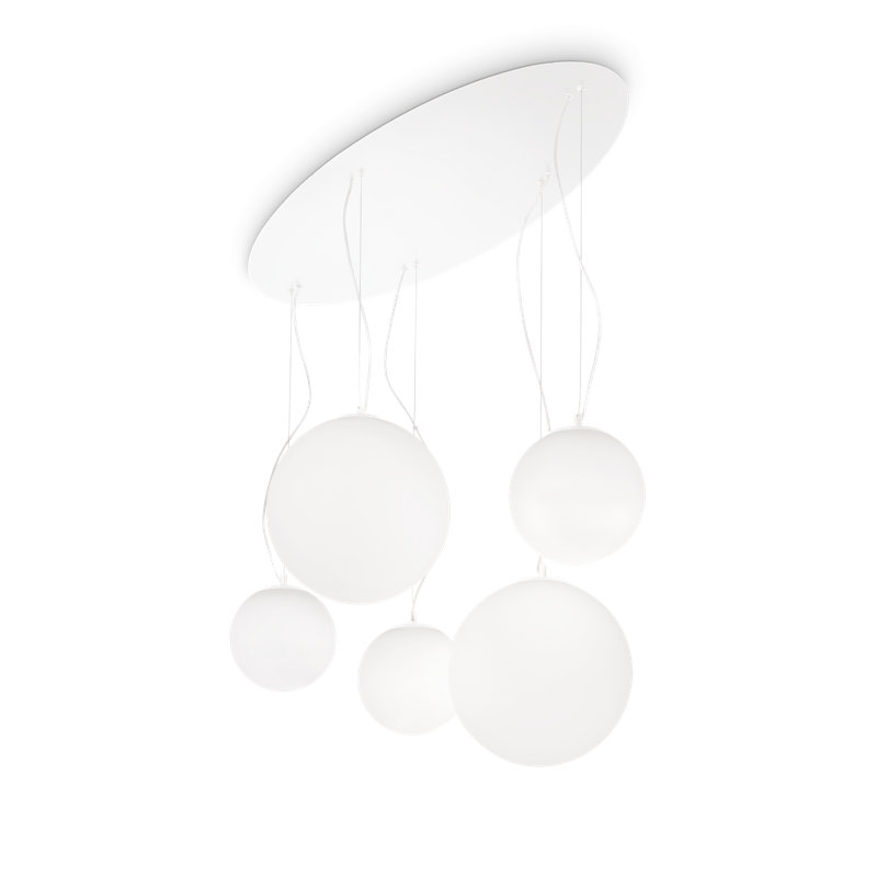 5 - Light Sphere Pendant, White