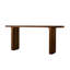 Table d'entrée en bois massif de style Wabi-Sabi avec lignes épurées-1789114079-1789114077