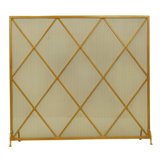 Diamonds Single Panel Fireplace Screen