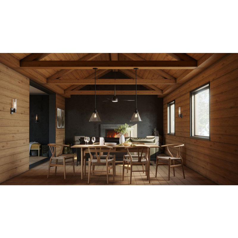 Oriole 60'' Black Ceiling Fan with LED Light and Remote