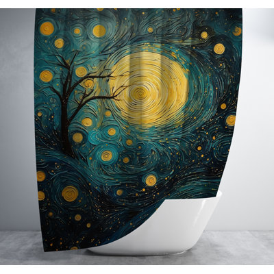Rideau de douche Starry Night