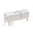 Narding 39.37"faux fur Storage Bench with Gold Legs for Living Room Bedroom-545825185
