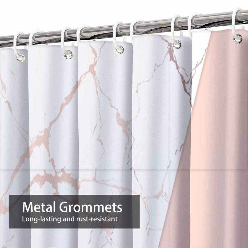 Rideau de douche Marble Luxury, L 72 po x l 72 po