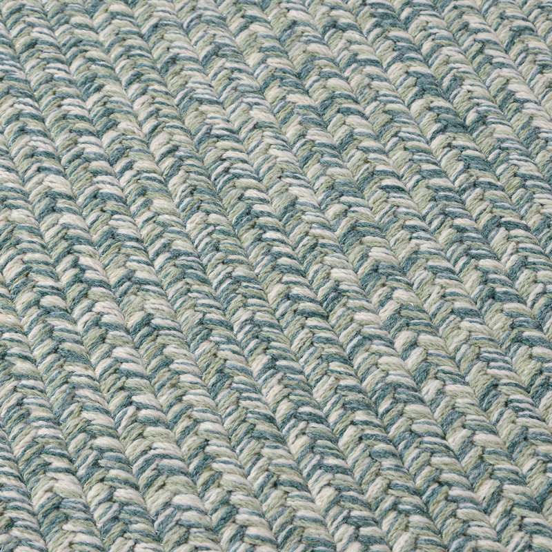 Tapis vert tressé Guntram, Rectangle 10 pi x 14 pi