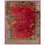 Beautiful Red Color Antique Chinese Art Deco Wool Rug Carpet by Nichols Workshop